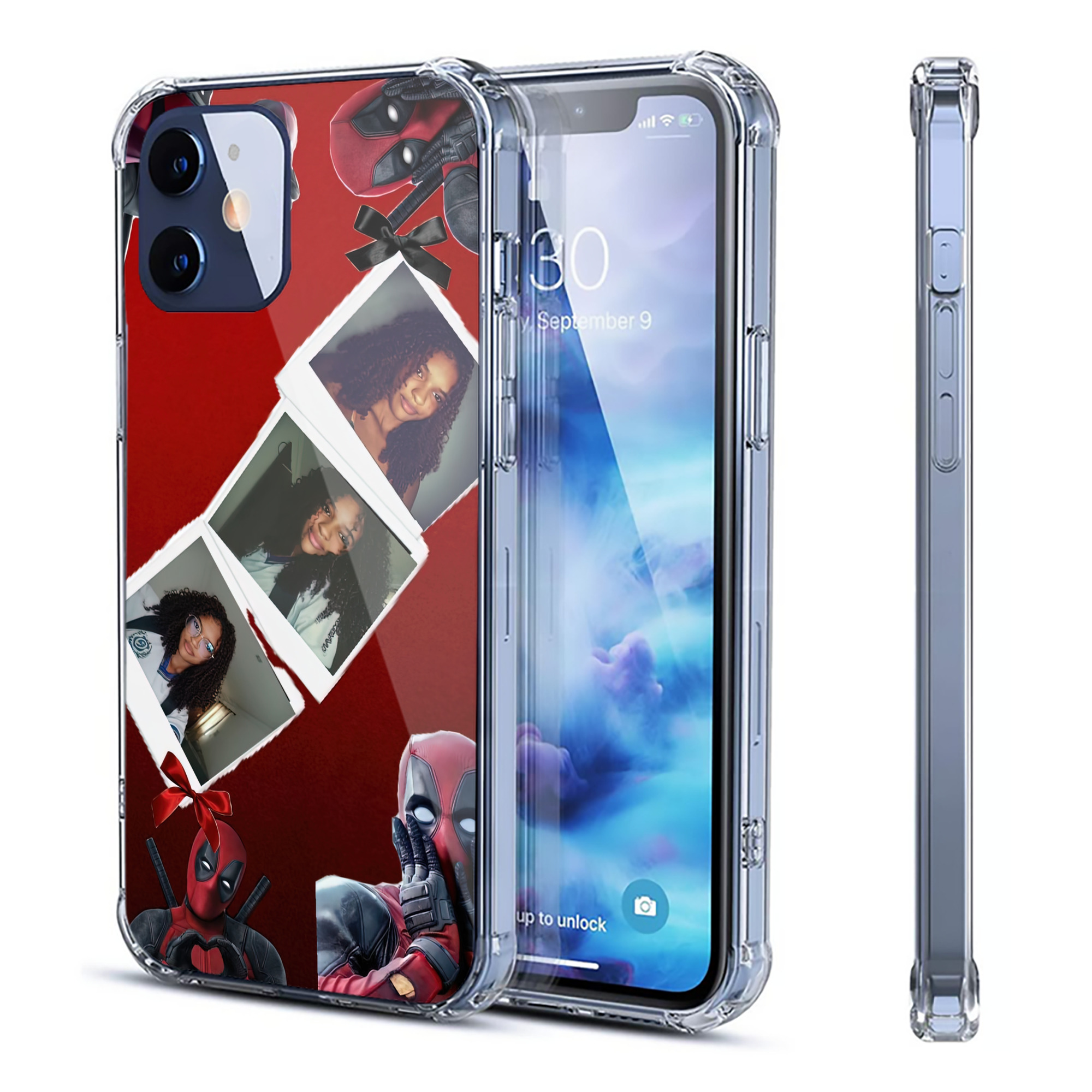 （画像用） Deadpool デッドプール 【iPhone 12シリーズ対応】透明スマホケース（クリアソフトケース）